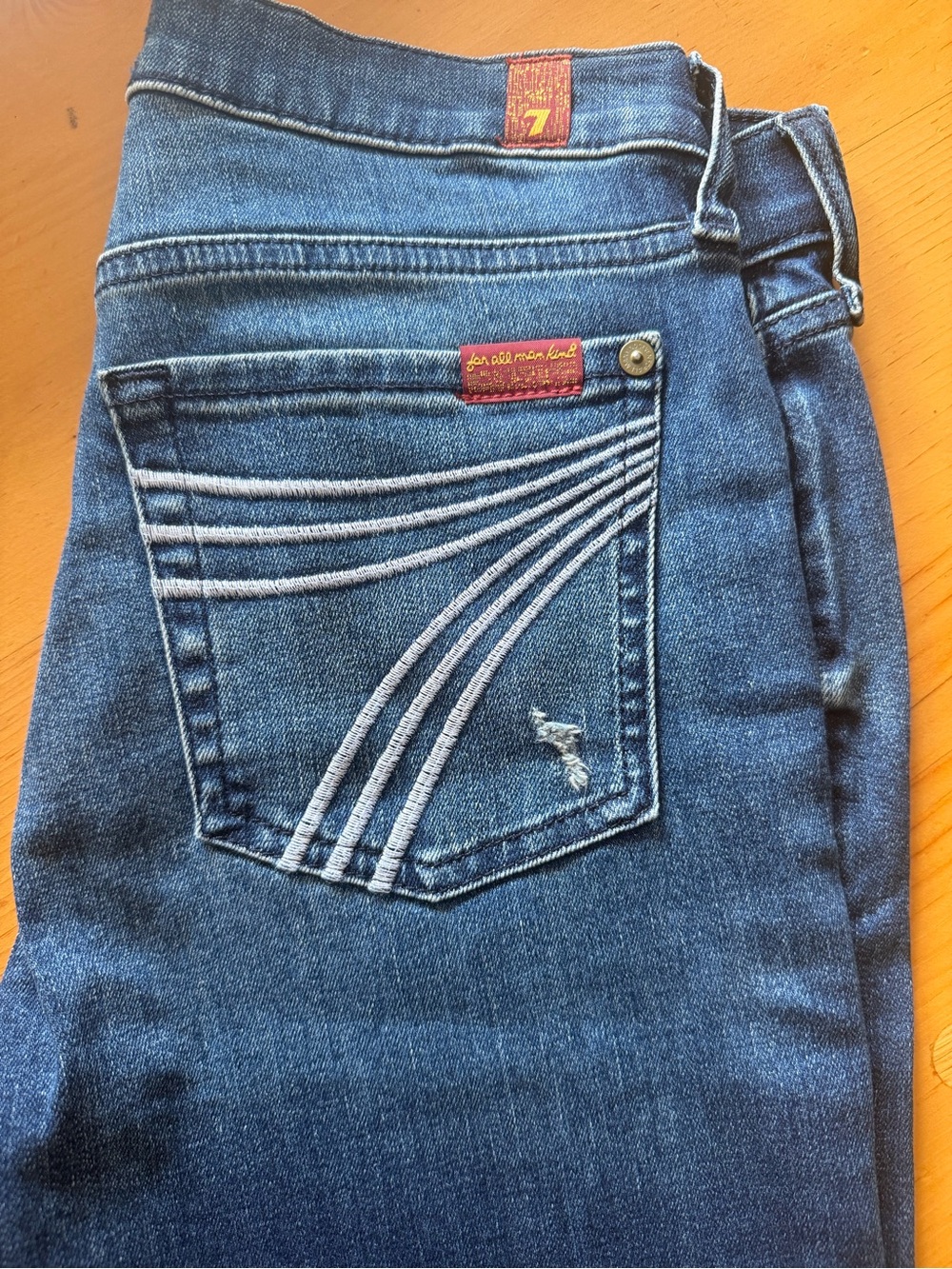 7 For All Mankind Women’s Dark Blue DOJO Jeans